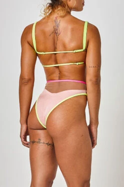 Rolling Vento Neon Reversible Top - Blue/Rosé -Underwear General Store qRollingBrand Lookbook 06 05 21 271087