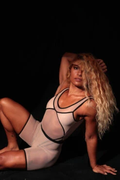 Rolling Vertigo Bodysuit - Beige/Black -Underwear General Store rollings0129 666af02c 2a4b 4b7a 9693 bb9d0320c42a