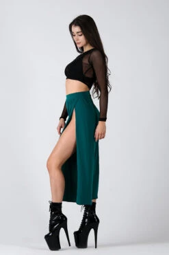 REV ACTIV Sensual Flow Pants (with Leg Slit) - Malachite 10 REV ACTIV Sensual Flow Pants (with Leg Slit) - Malachite -Underwear General Store sensual malachite pants with slits 3