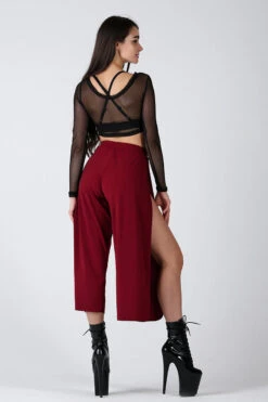 REV ACTIV Sensual Flow Pants (with Leg Slit) - Wine