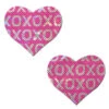 Pastease XO Heart Nipple Pasties - Disco Ball Pink -Underwear General Store slice14 d2b79756 8467 49d4 ac2a 7cddfc5851be