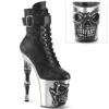 Pleaser USA Rapture-1020STR-02 8inch Pleaser Boots - Matte Black/Silver -Underwear General Store slice1 6be85e68 f6f6 4102 aa00 de1e4c11df56
