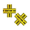 Pastease Cross Nipple Pasties - Caution Tape 2 Pastease Cross Nipple Pasties - Caution Tape -Underwear General Store slice2.1