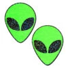 Pastease Alien Nipple Pasties - Glow In The Dark -Underwear General Store slice22