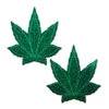 Pastease Indica Pot Leaf Nipple Pasties - Green Glitter 1 Pastease Indica Pot Leaf Nipple Pasties - Green Glitter -Underwear General Store slice2 309571fd db88 42b5 a5a8 5bd2d1315fb9
