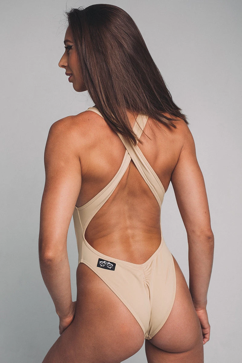 Shark Polewear Vashkelita Bodysuit - Beige 8 Shark Polewear Vashkelita Bodysuit - Beige - Image 7
